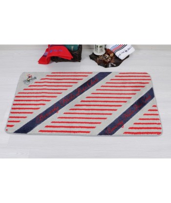 Tapis de bain Beverly Hills Polo Club 312 Rouge / Gris / Marine, 67 x 120 cm de l' environnement