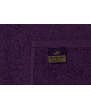 Lot de 3 serviettes de bain en coton, Beverly Hills Polo Club 402 Lilas / Violet / Violet, 70 x 140 cm sur le site 