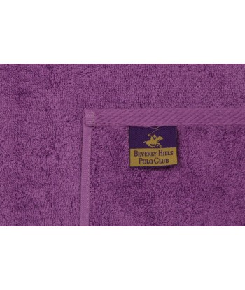 Lot de 3 serviettes de bain en coton, Beverly Hills Polo Club 402 Lilas / Violet / Violet, 70 x 140 cm sur le site 