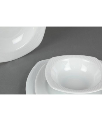 Service de vaisselle en porcelaine, Blanc Casual Dinner, 24 pièces de la marque