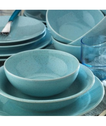 Service de vaisselle en porcelaine, Henry Dinner Turquoise, 24 pièces suggérées chez