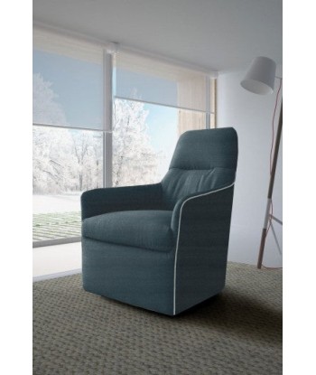 Fauteuil fixe tapissé de tissu, Bangkok Huile, l70xA80xH96 cm les ligaments