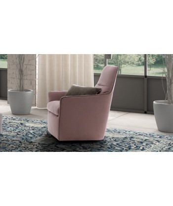 Fauteuil fixe tapissé de tissu, Bangkok Rose, l70xA80xH96 cm Véritable concentré