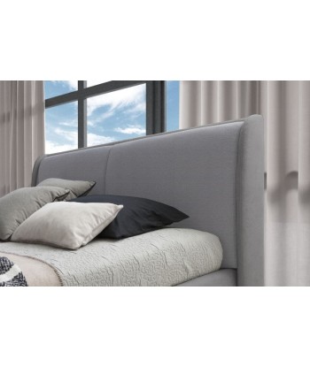 Lit avec matelas pliant et coffre de rangement, recouvert de tissu, Windsor Gris clair / Gris, 200 x 160 cm Jusqu'à 80% De Réduction