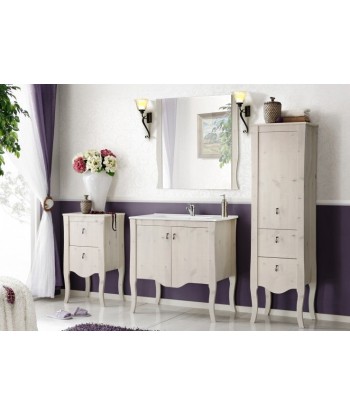 Meuble de salle de bain haut, 1 porte et 2 tiroirs, Elisabeth, l45xA35xH155 cm Dans la société mordern