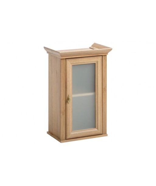 Meuble de salle de bain suspendu avec vitrine, 1 porte, Palace Riviera, l43xA30xH79 cm Dans la société mordern