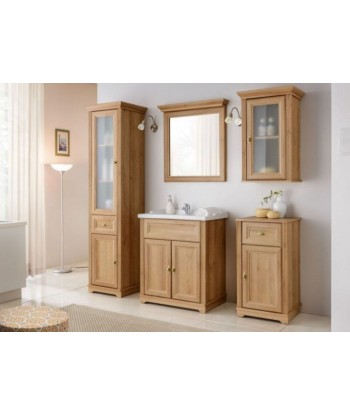 Meuble de salle de bain suspendu avec vitrine, 1 porte, Palace Riviera, l43xA30xH79 cm Dans la société mordern