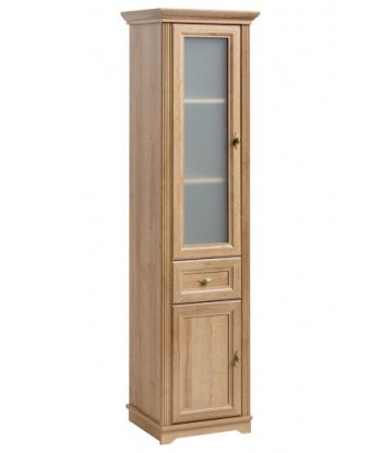 Meuble de salle de bain haut avec vitrine, 2 portes et 1 tiroir, Palace Riviera, l43xA40xH185 cm 50-70% off 