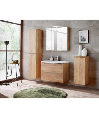 Meuble de salle de bain suspendu 1 porte, Chêne Capri, l35xA35xH80 cm Vous souhaitez 