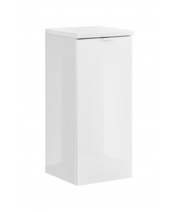 Meuble de salle de bain suspendu 1 porte, Capri Blanc, l35xA35xH80 cm paiement sécurisé