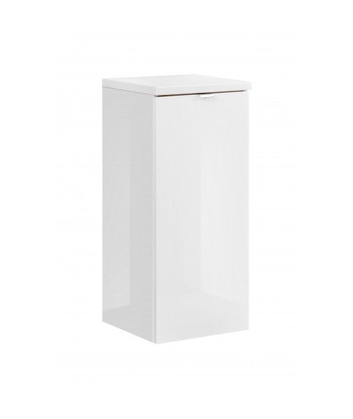 Meuble de salle de bain suspendu 1 porte, Capri Blanc, l35xA35xH80 cm paiement sécurisé