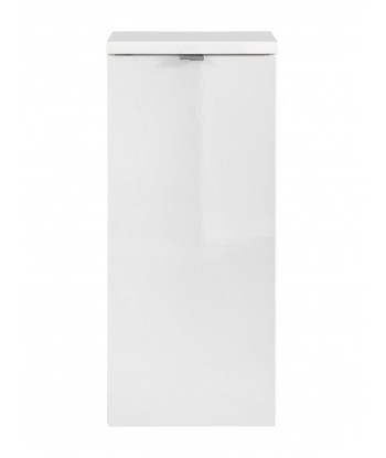 Meuble de salle de bain suspendu 1 porte, Capri Blanc, l35xA35xH80 cm paiement sécurisé