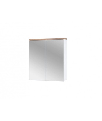 Meuble de salle de bain suspendu avec 2 portes et miroir, Bali Blanc, l60xA20xH70 cm Vous souhaitez 