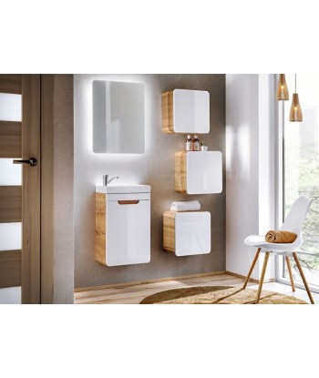 Meuble de salle de bain suspendu 1 porte, Aruba, l35xA22xH35 cm livraison gratuite