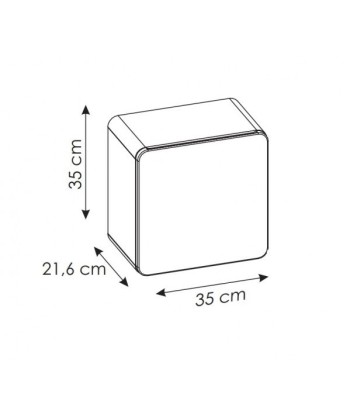 Meuble de salle de bain suspendu 1 porte, Aruba Cosmos, l35xA22xH35 cm Vous souhaitez 