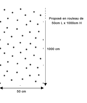 Papier peint point ludiques blanc Faites des économies