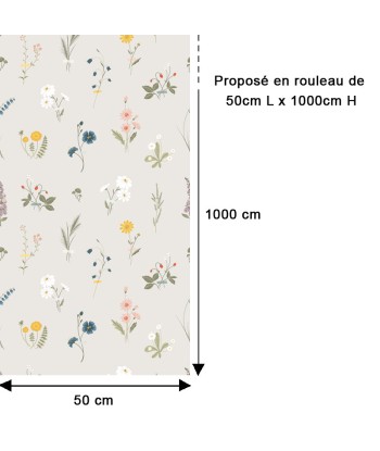 Papier peint Fleurs sauvages pas cher 