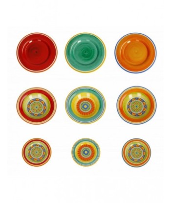 Service de vaisselle en porcelaine, Mediterranea Multicolor, 18 pièces l'évolution des habitudes 