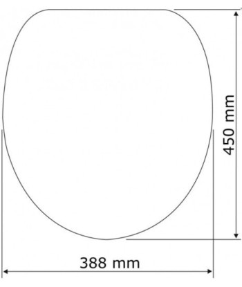 Couvercle WC Duroplast, Monster Magenta, l38.8xH45 cm en stock