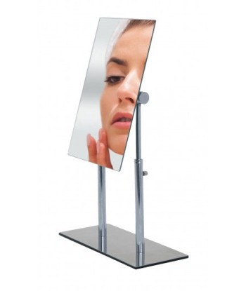 Miroir cosmétique de table, avec hauteur réglable, Pinerolo Chrome, L23xl10xH27-35 cm une grave pollution 