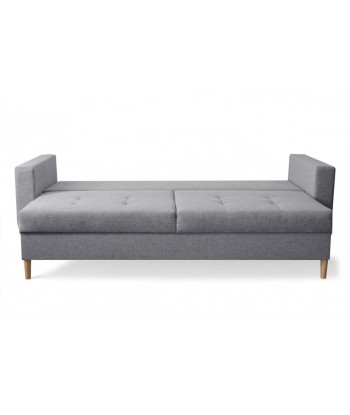 Canapé extensible avec coffre de rangement, tapissé de tissu, 3 places Alva Gris clair, l220xA96xH88 cm Economisez 