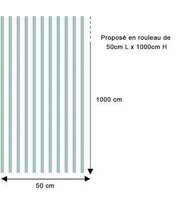 Papier peint rayures Anne 2 - 3 jours ouvrés.