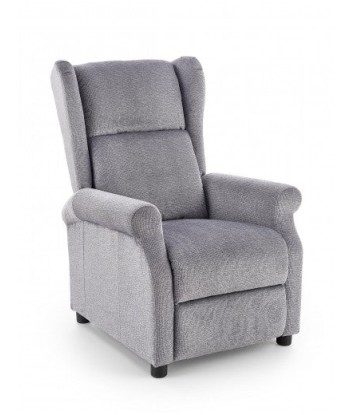 Fauteuil inclinable tapissé de tissu Agustin Gris, l75xA92xH107 cm de la marque