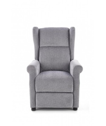 Fauteuil inclinable tapissé de tissu Agustin Gris, l75xA92xH107 cm de la marque