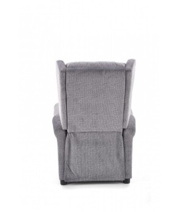 Fauteuil inclinable tapissé de tissu Agustin Gris, l75xA92xH107 cm de la marque