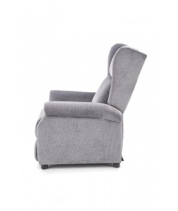 Fauteuil inclinable tapissé de tissu Agustin Gris, l75xA92xH107 cm de la marque