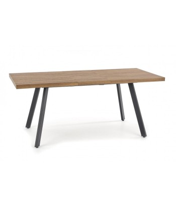 Table extensible en MDF et métal Berlin Honey Noyer / Noir, L140-180xl85xH76 cm meilleur choix