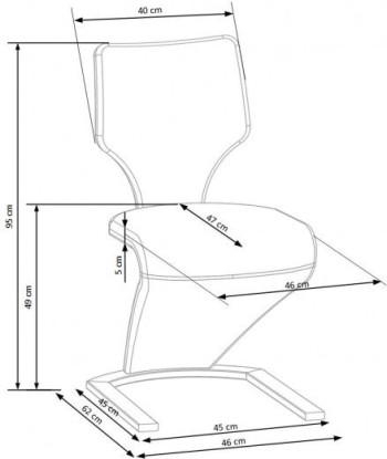 Ensemble table extensible en verre et MDF Bilotti Anthracite + 4 chaises rembourrées en tissu et cuir écologique K307 Gris foncé / Noir, L160-200xl90xH76 cm sélection de produits