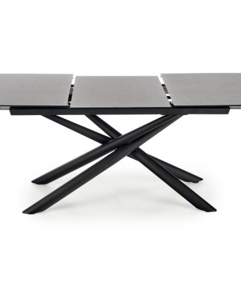 Table extensible en verre et métal Capello Gris foncé / Noir, L180-240xl95xH77 cm 2 - 3 jours ouvrés.