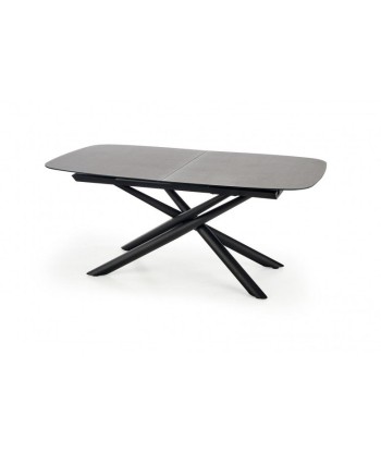 Table extensible en verre et métal Capello Gris foncé / Noir, L180-240xl95xH77 cm 2 - 3 jours ouvrés.