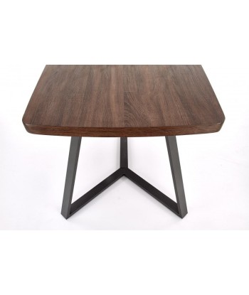 Table en MDF et métal Caruzzo Noyer / Graphite, L180xl90xH76 cm Comparez plus de prix