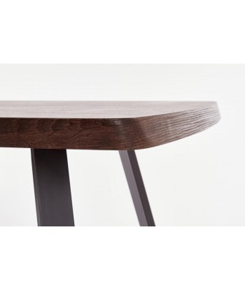 Table en MDF et métal Caruzzo Noyer / Graphite, L180xl90xH76 cm Comparez plus de prix