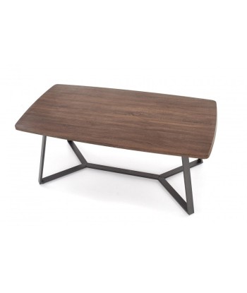 Table en MDF et métal Caruzzo Noyer / Graphite, L180xl90xH76 cm Comparez plus de prix