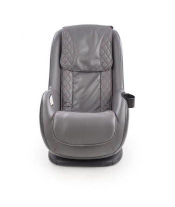 Fauteuil fixe recouvert de cuir écologique, avec fonction massage Dopio Gris, l69xA70xH94 cm les muscles