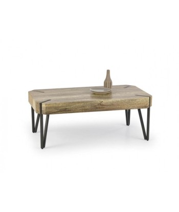 Table basse en MDF et métal Emily Wild Oak, L110xl60xH42 cm les ctes