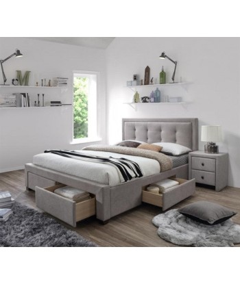 Lit recouvert de tissu Evora Beige Les êtres humains sont 