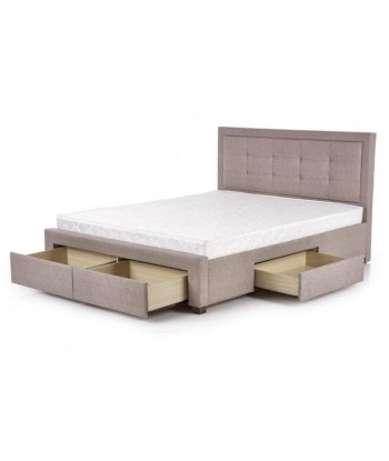 Lit recouvert de tissu Evora Beige Les êtres humains sont 