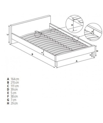 Lit recouvert de tissu Evora Beige Les êtres humains sont 