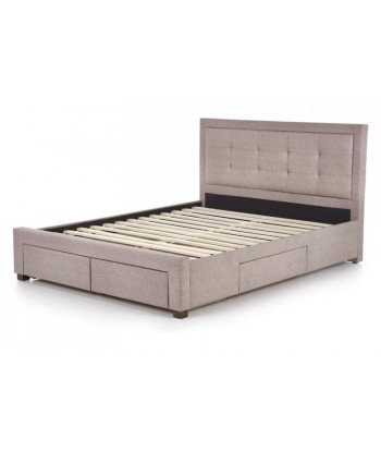 Lit recouvert de tissu Evora Beige Les êtres humains sont 