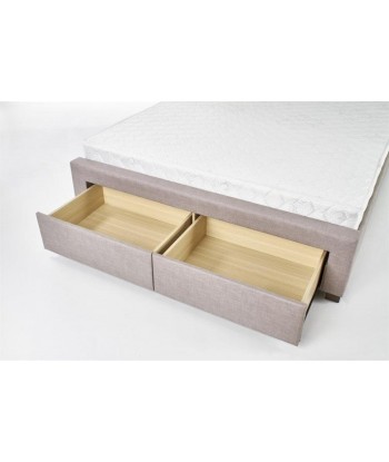 Lit recouvert de tissu Evora Beige Les êtres humains sont 