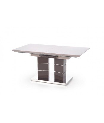 Table extensible en MDF et métal Lord Gris Clair / Gris Foncé, L160-200xl90xH75 cm Jusqu'à 80% De Réduction