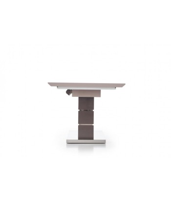 Table extensible en MDF et métal Lord Gris Clair / Gris Foncé, L160-200xl90xH75 cm Jusqu'à 80% De Réduction