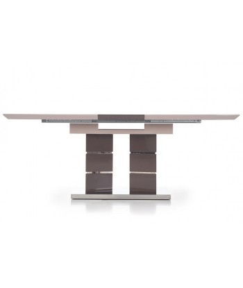 Table extensible en MDF et métal Lord Gris Clair / Gris Foncé, L160-200xl90xH75 cm Jusqu'à 80% De Réduction