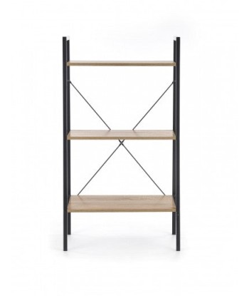 Palette et étagère métal Narvik Reg-3 Chêne Sonoma / Noir, l60xA32xH110 cm basket pas cher