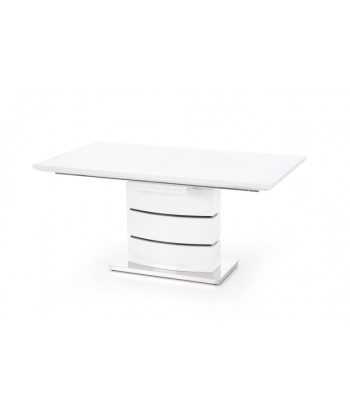 Table extensible en MDF et métal Nobel Blanc, L160-200xl90xH75 cm online