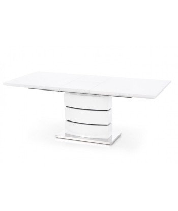 Table extensible en MDF et métal Nobel Blanc, L160-200xl90xH75 cm online